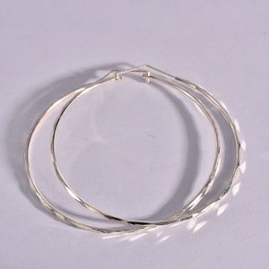 Medium Sized Sterling Silver Hoops